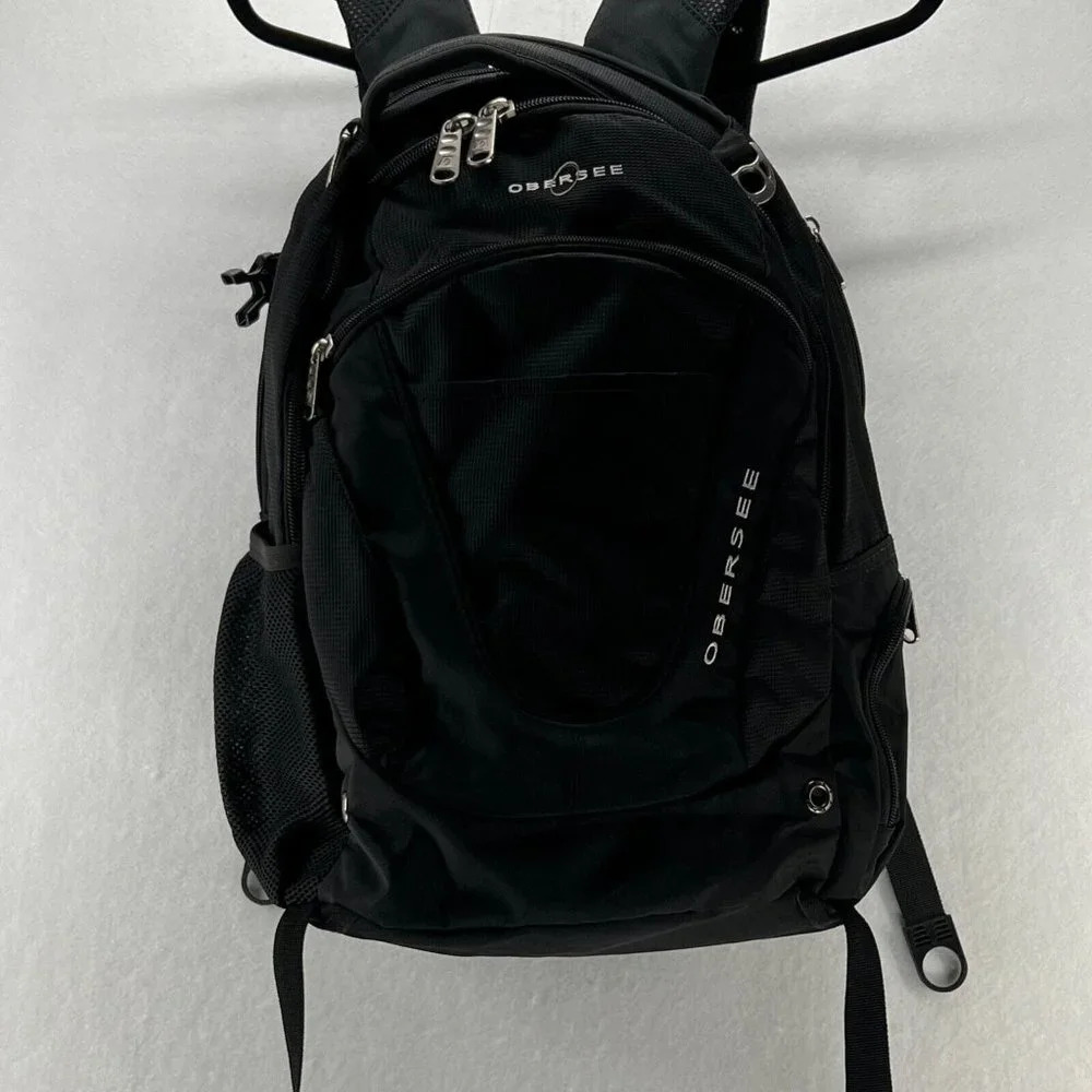 Obersee Oslo Waterproof Diaper Bag Backpack Black